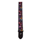 Perris PS6797 2 inch Hippy Collection Peace Guitar Strap with Black Leather ends