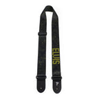 Perris 2 Polyester Elvis Presley Gold Silhouette Graphics on Black Licensed Guitar Strap