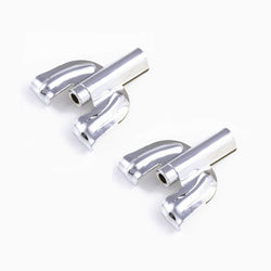 Pair of Rogers bass drum claw hooks showing metal hardware for securing bass drum hoops and tension rods in drum setup