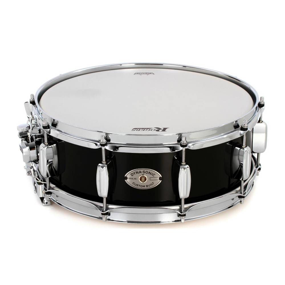 Rogers Dyna-Sonic Custom Series 14x5 Inch Snare Drum - High Lustre Black Lacquer