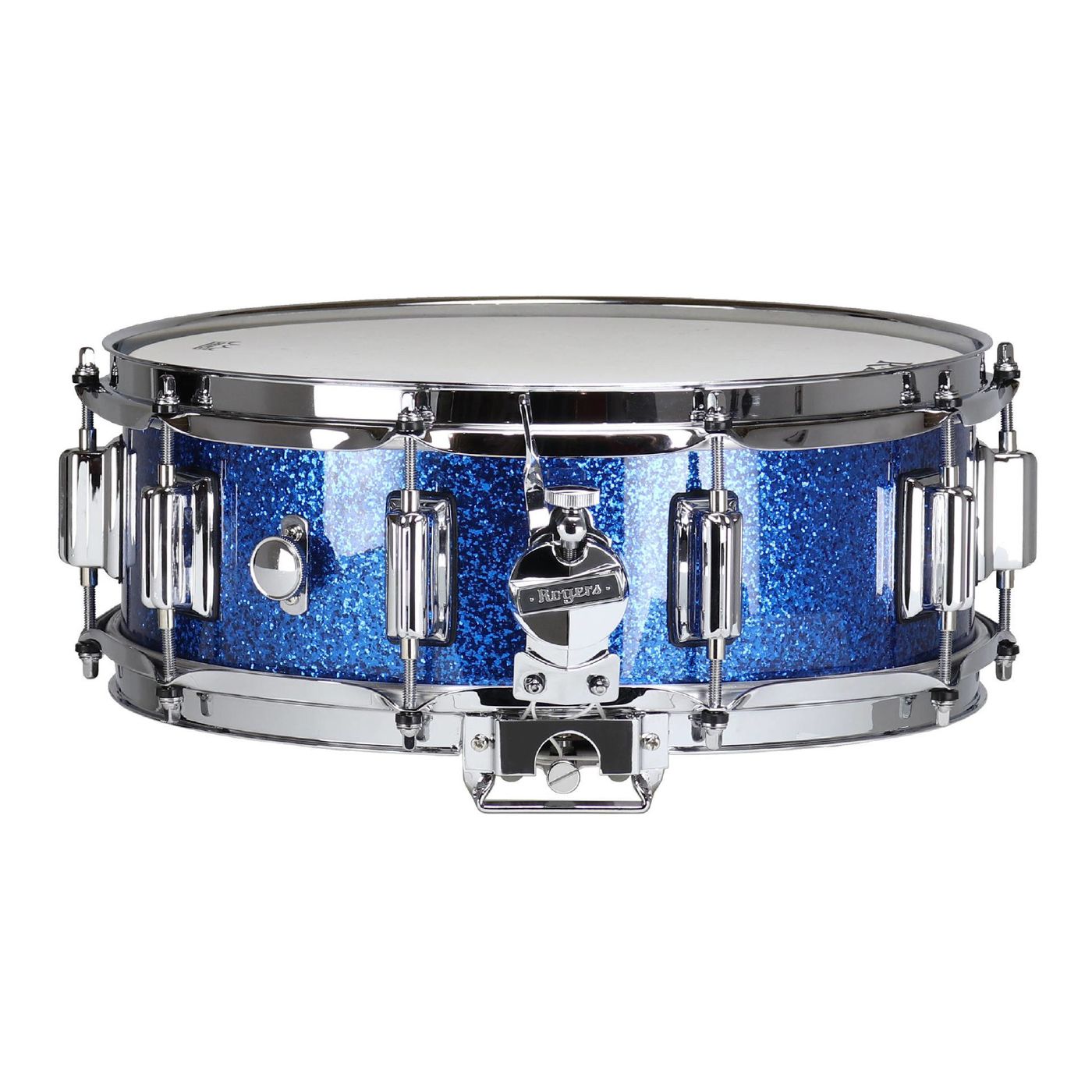 Rogers Dyna-Sonic Custom Series 14x5 Inch Snare Drum - Blue Sparkle Lacquer