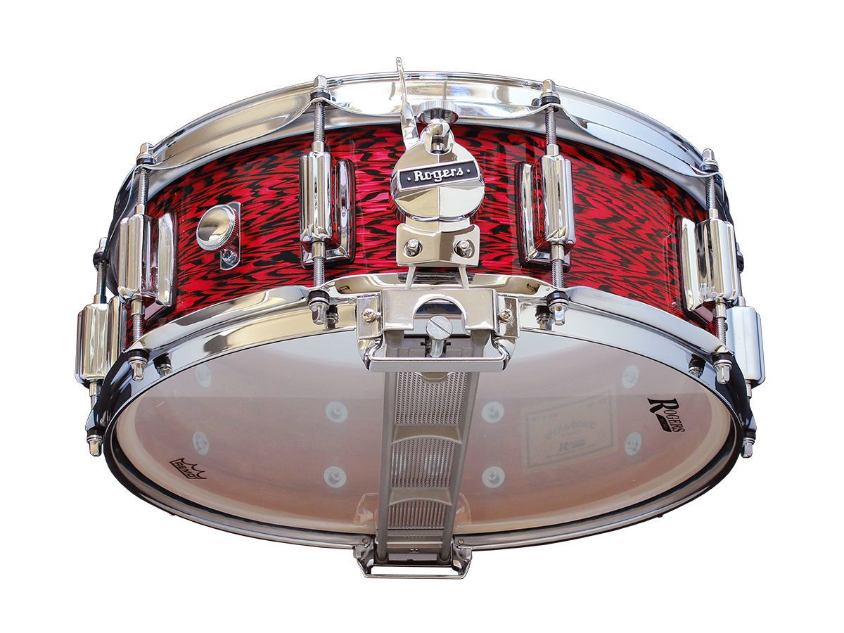 Rogers Dyna-Sonic Beavertail Series 14x5 Inch Snare Drum - Red Onyx