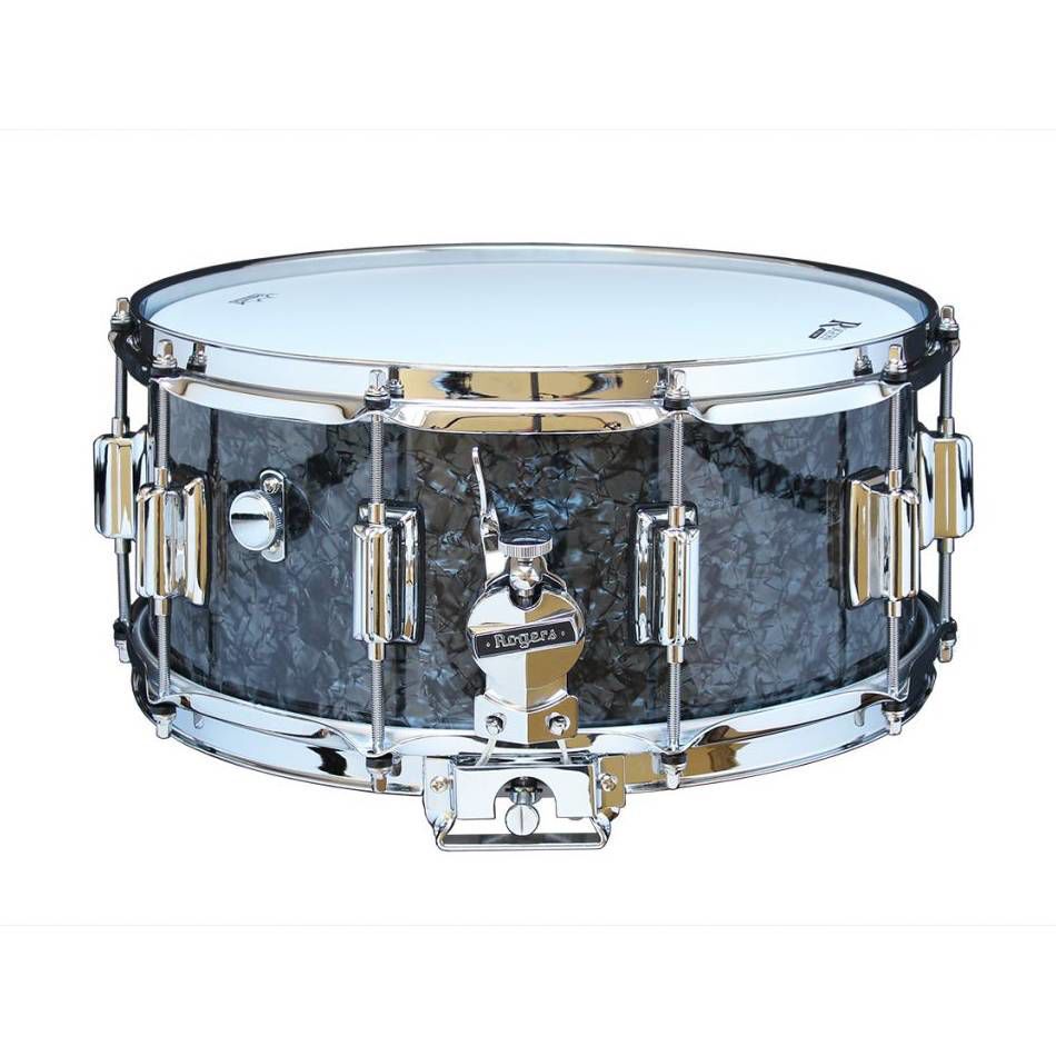 Rogers Dyna-Sonic Beavertail Series 14x6.5 Inch Snare Drum - Black Diamond Pearl