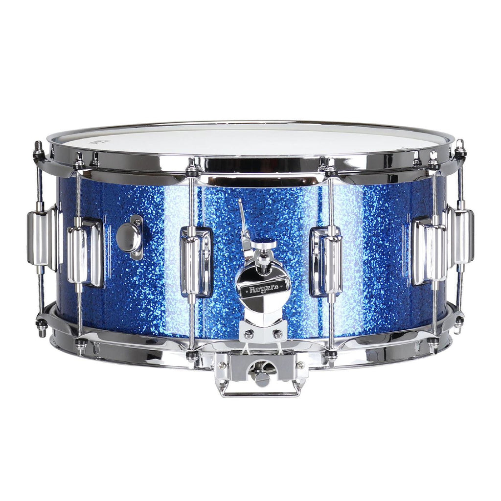 Rogers Dyna-Sonic Custom Series 14x6.5 Inch Snare Drum - Blue Sparkle Lacquer