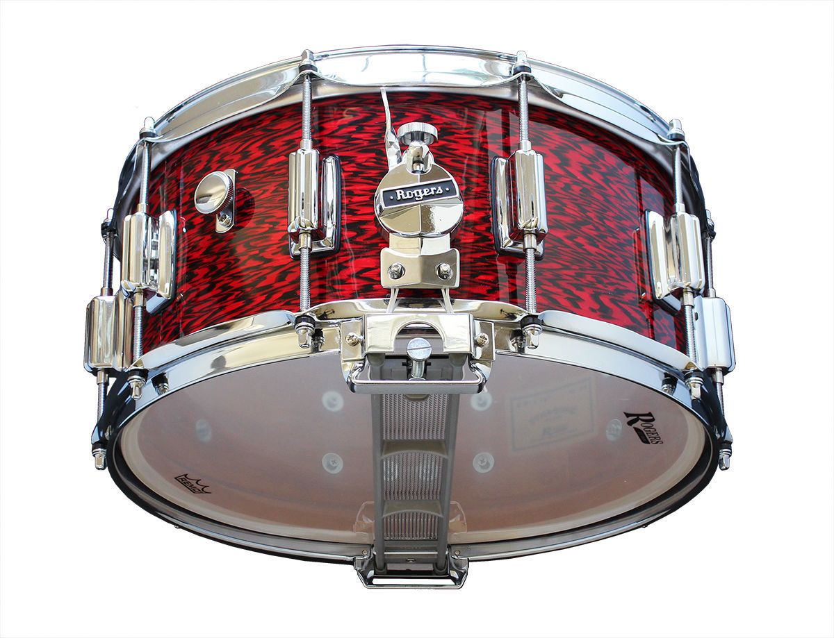 Rogers Dyna-Sonic Beavertail Series 14x6.5 Inch Snare Drum - Red Onyx