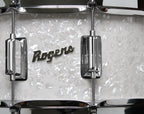Rogers Dyna-Sonic Beavertail Series 14x6.5 Inch Snare Drum - White Marine Pearl