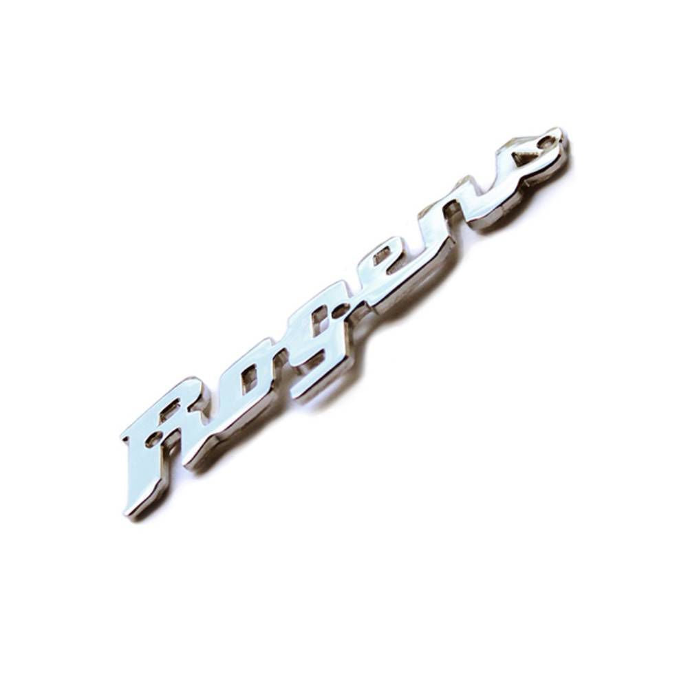 Rogers Script Logo Badge with Mounting Screws