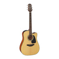 Takamine G10 Series Cutaway Dreadnought Acoustic Guitar with Pickup in Natural Satin Finish