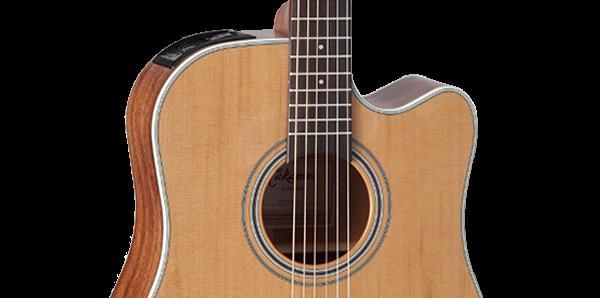 Takamine G20 Series Cutaway Dreadnought Guitar with Solid Cedar Top & Pickup
