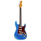 Patina PS-6-LPB electric guitar with Paulownia body, roasted maple neck, and Lake Placid Blue nitro finish.