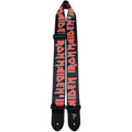 Perris 2 Polyester Iron Maiden - Red Logo on Black Licensed Guitar Strap