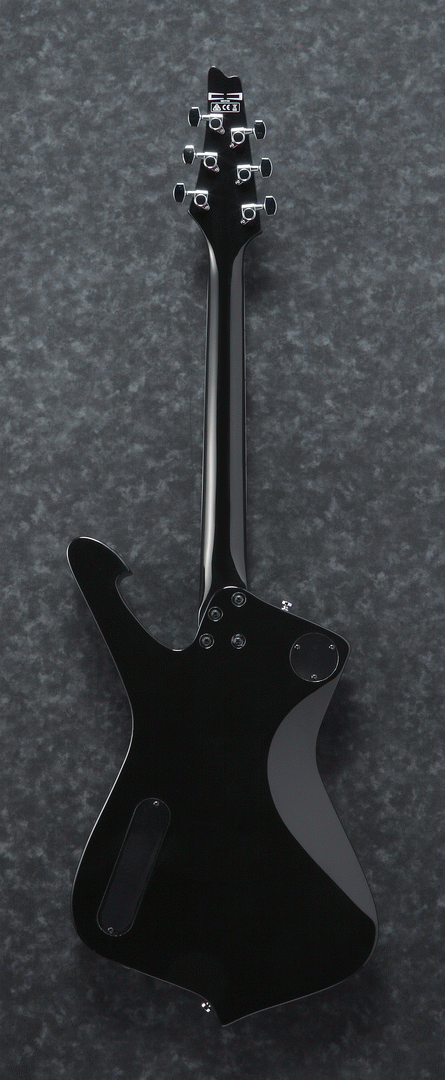 Ibanez PS60 Paul Stanley Signature electric guitar in silver sparkle finish, showing the sleek body and signature design details.