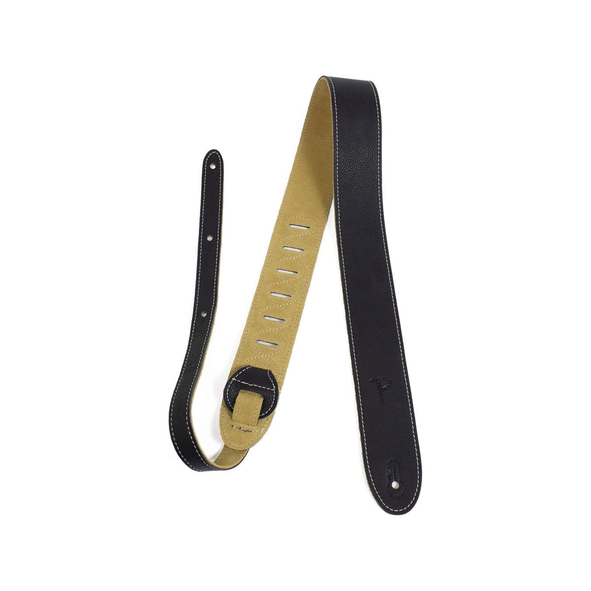 Perris 2" Black Leather Strap