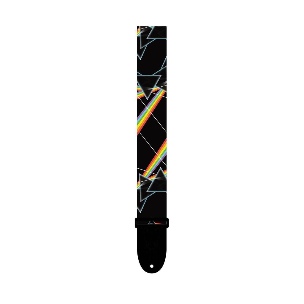 Perris 2 Polyester Pink Floyd Dark Side of the Moon All Over Prisms Licensed Guitar Strap