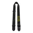 Perris 2 Polyester Elvis Presley Gold Silhouette Graphics on Black Licensed Guitar Strap