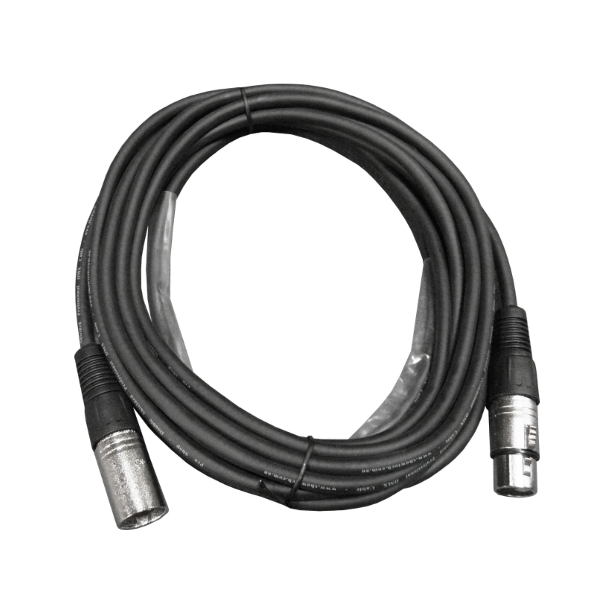 ShowPro PSHDMX210 DMX Cable, 10m, 5-pin, professional lighting accessory with durable connectors and flexible cable for stage lighting.