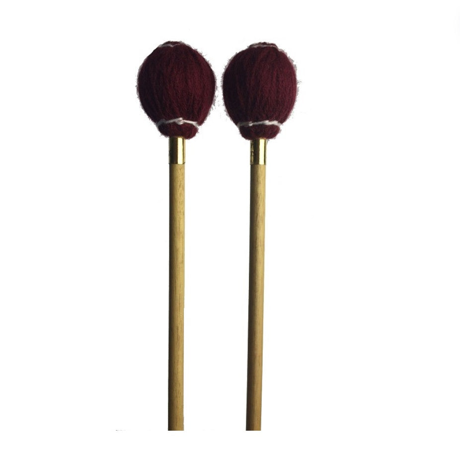 Dovey Medium Marimba Mallet - Maroon / Tasmanian Oak