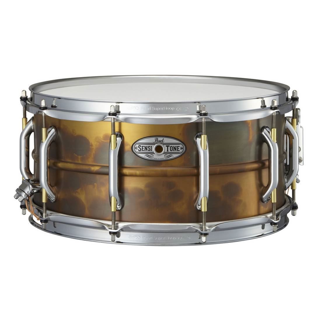 Pearl STA1465FB Sensitone Premium 14 x 6.5inch Snare Drum in Patina Brass