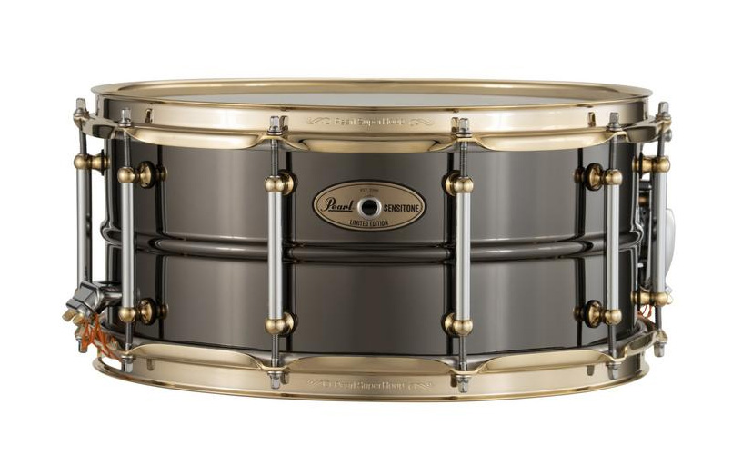 Pearl Snare Sensitone Ltd Ed. 14X6.5 Black Nickel Over Brass