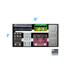 Pedaltrain Metro 16 effects pedalboard with soft case, compact and portable guitar pedalboard for effects pedals and accessories.