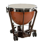 Adams Professional Gen2 Fibre Timpani 23-inch for orchestral and marching percussion, shown with wooden drum frame and drumhead.