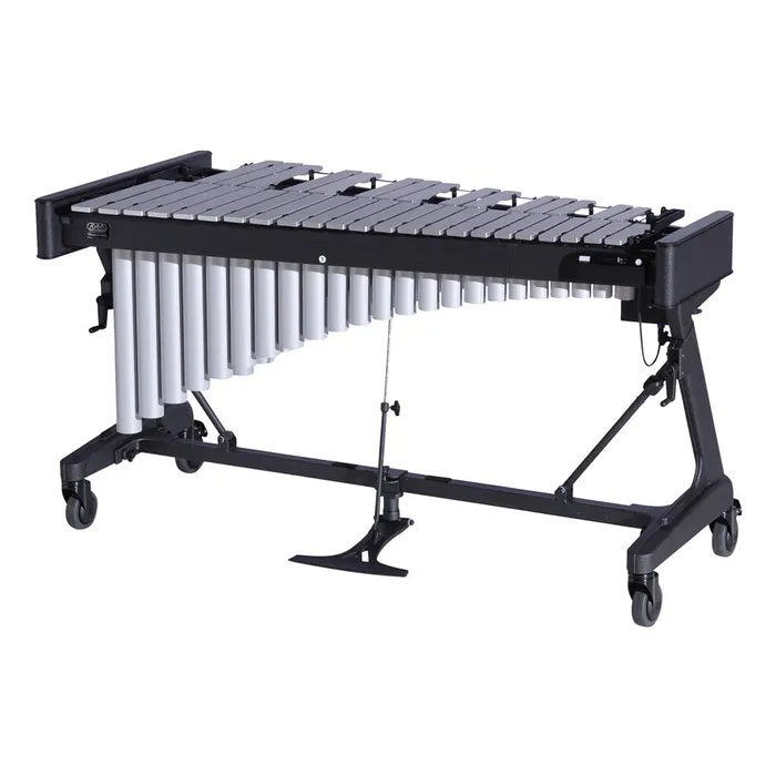 Adams Soloist Vibraphone Apex 3.1oct with silver bars, a professional brass and woodwind instrument for musical performance.