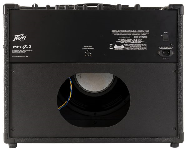 Peavey Vypyr X2 60W 1x12 modeling guitar combo amplifier with control panel and speaker grille visible.