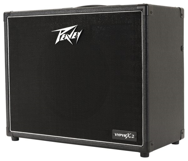 Peavey Vypyr X2 60W 1x12 modeling guitar combo amplifier with control knobs and speaker grille visible in the image.