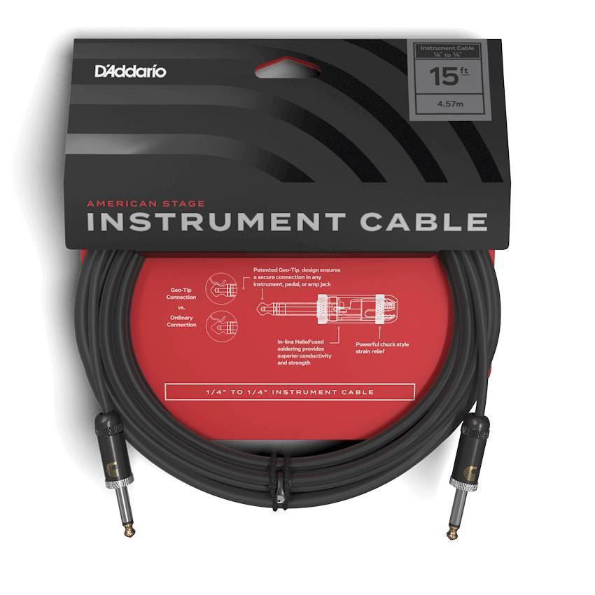 Planet Waves American Stage 15ft 1/4 inch Instrument/Guitar Cable