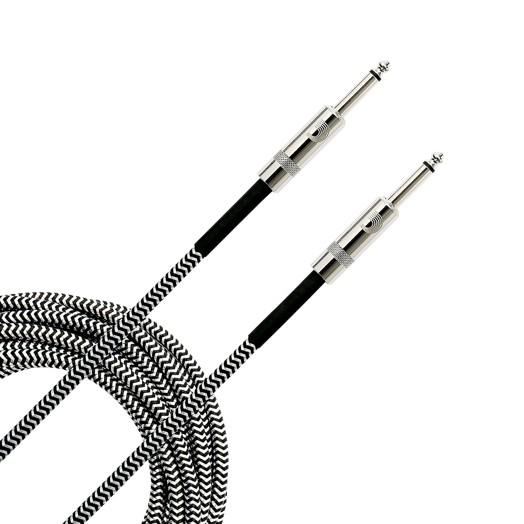 Planet Waves Braided 10ft Instrument Cable - Black & Grey