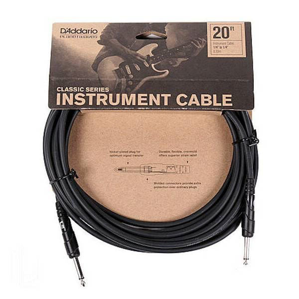 Planet Waves Classic Series 20ft 1/4 inch Instrument/Guitar Cable