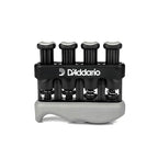 Planet Waves VariGrip Hand Exerciser for guitar players, showing adjustable grip resistance and ergonomic design.