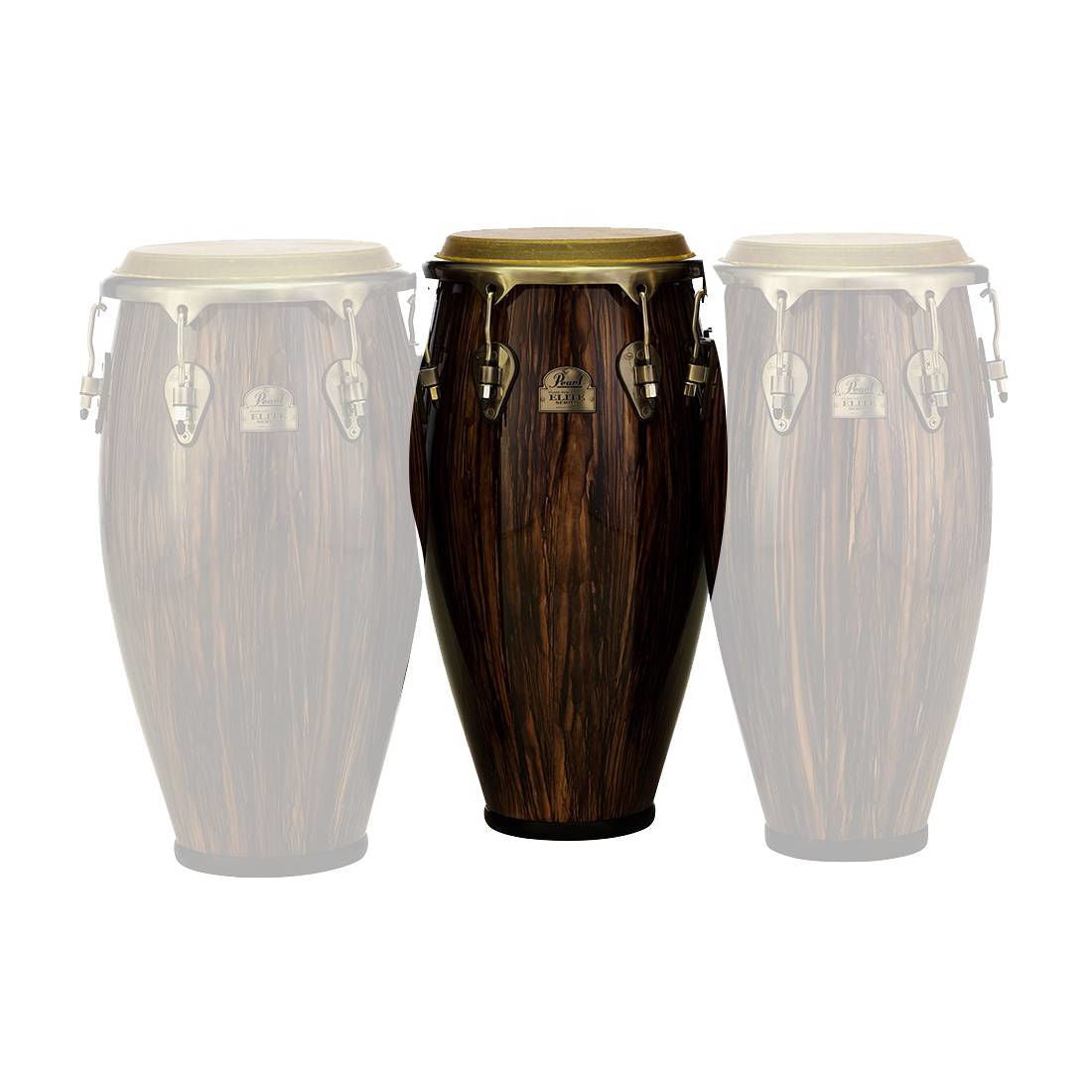 Pearl Elite Series Wood-Fiber 11.75in Conga in High Gloss Maduro Brown
