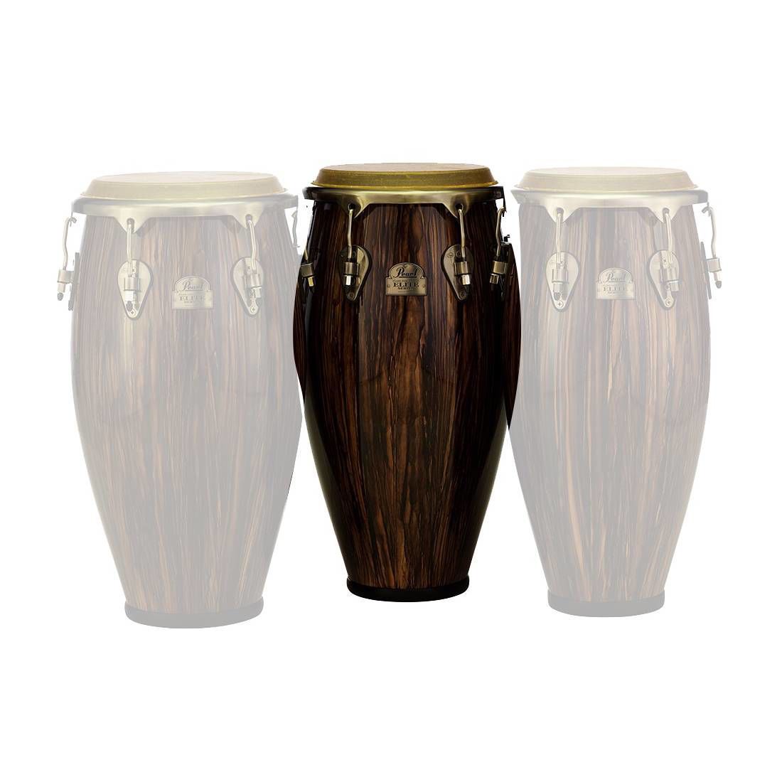 Pearl Elite Series Wood-Fiber 11.75in Conga in High Gloss Maduro Brown