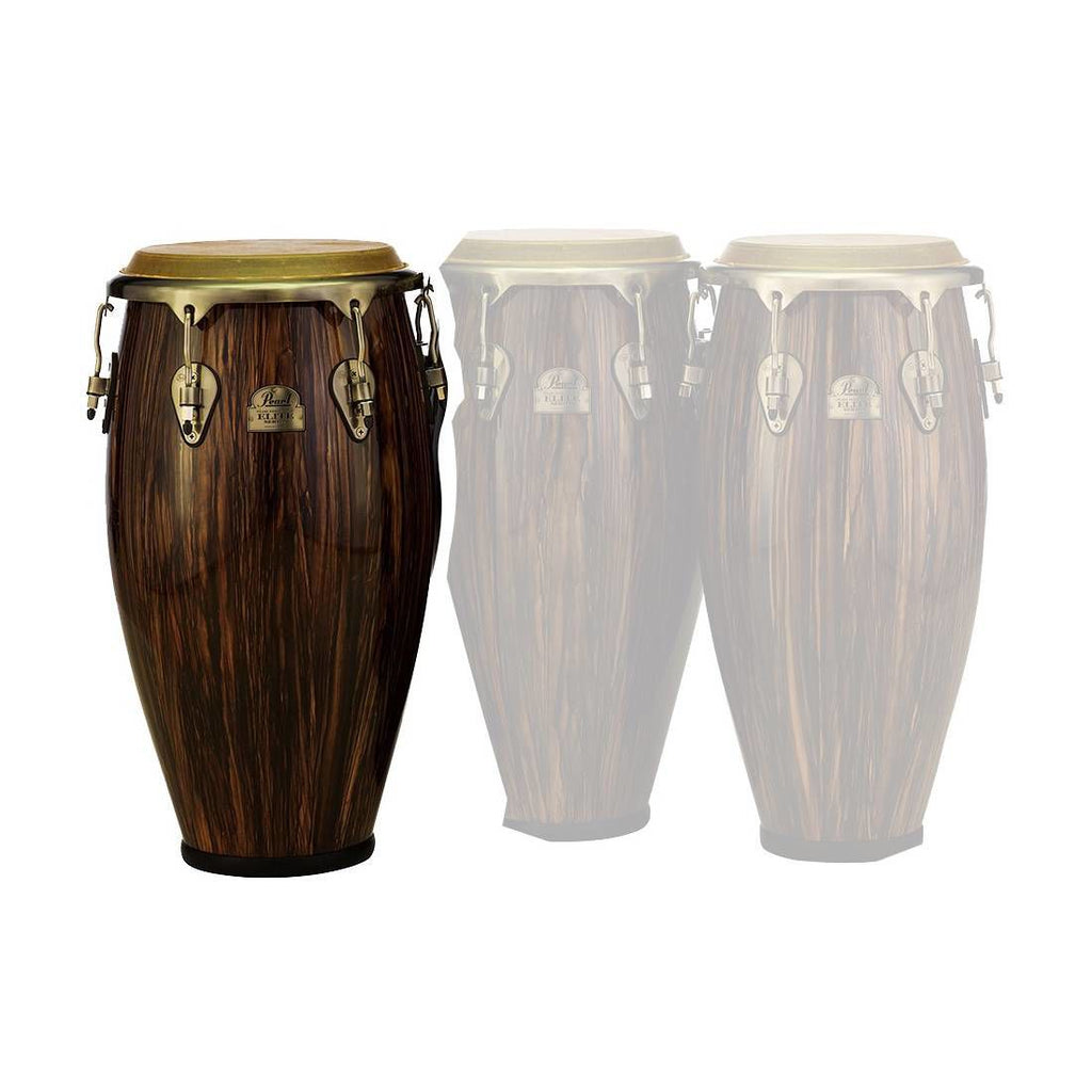 Pearl Elite Series Wood-Fiber 12.5in Tumba in High Gloss Maduro Brown