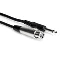 Hosa PXF-103 Mono 1/4 inch Male to 3-Pin XLR (XLR3F) Female Unbalanced Audio Cable (3m)