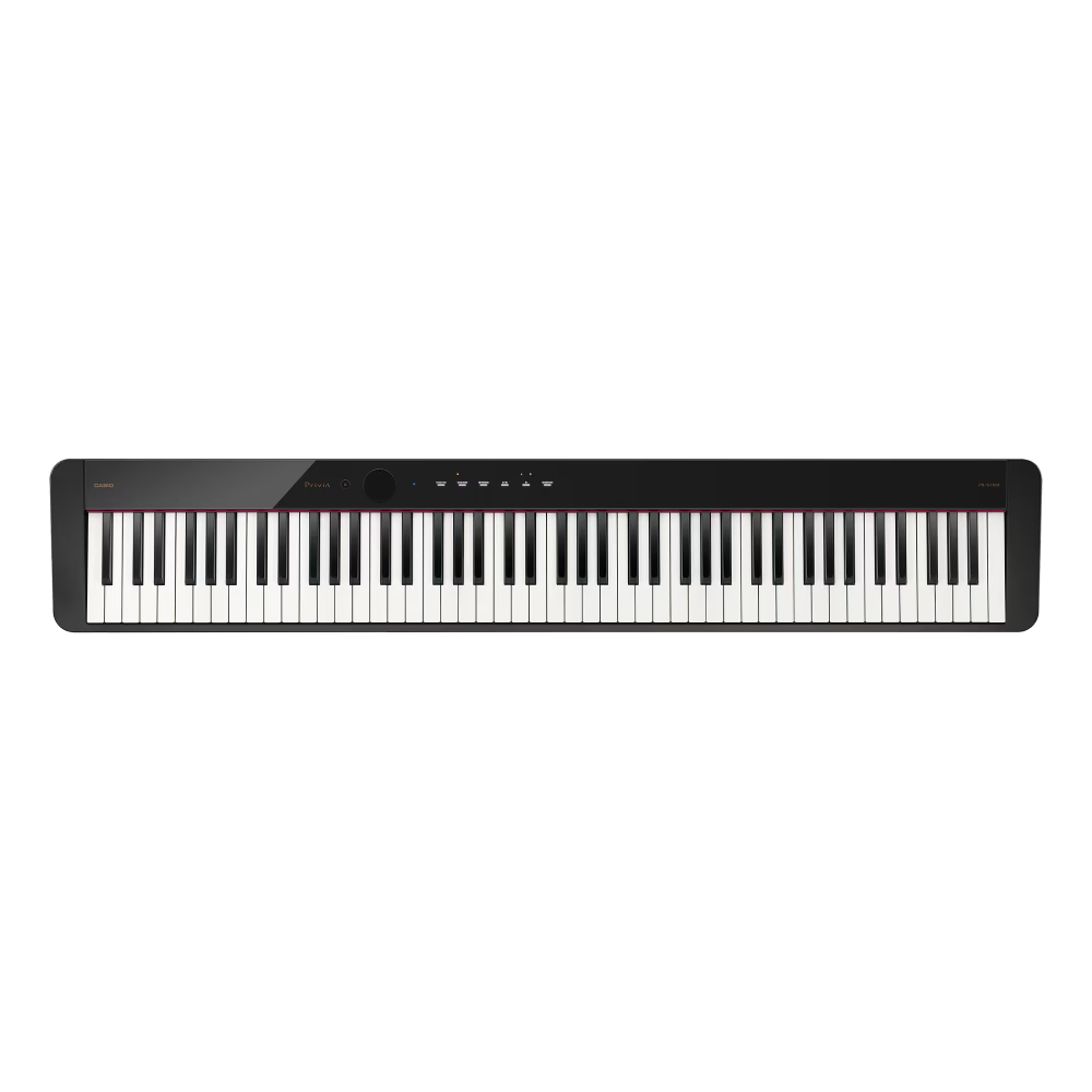 Casio Privia PX-S1100 Slimline Portable Digital Piano Bundle with Stand and Pedal - Black