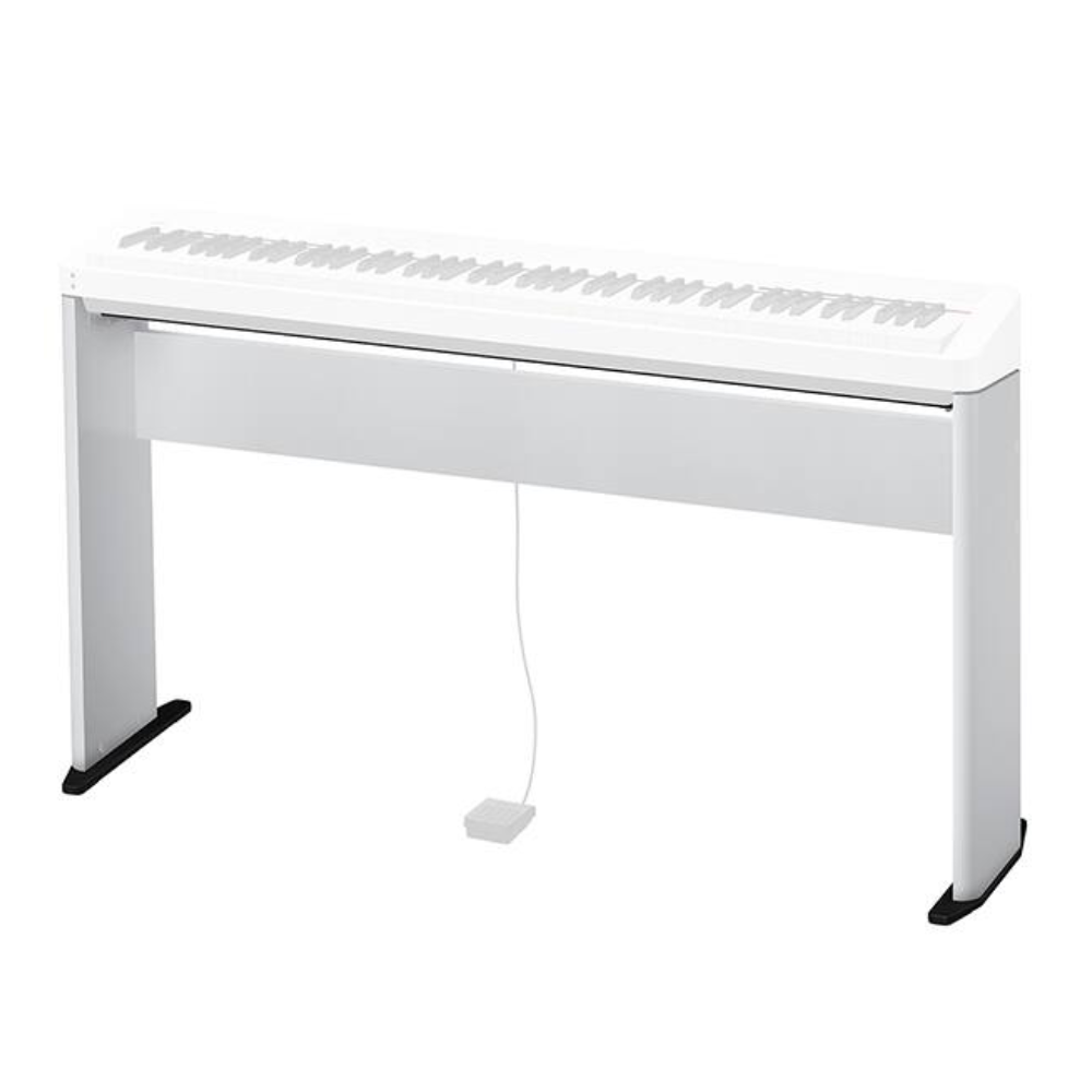 Casio Privia PX-S1100 Slimline Portable Digital Piano Bundle with Stand and Pedals - White