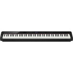 Casio Privia PX-S3100 black portable digital piano with sleek slim design, stage and performance keyboard, close-up view.