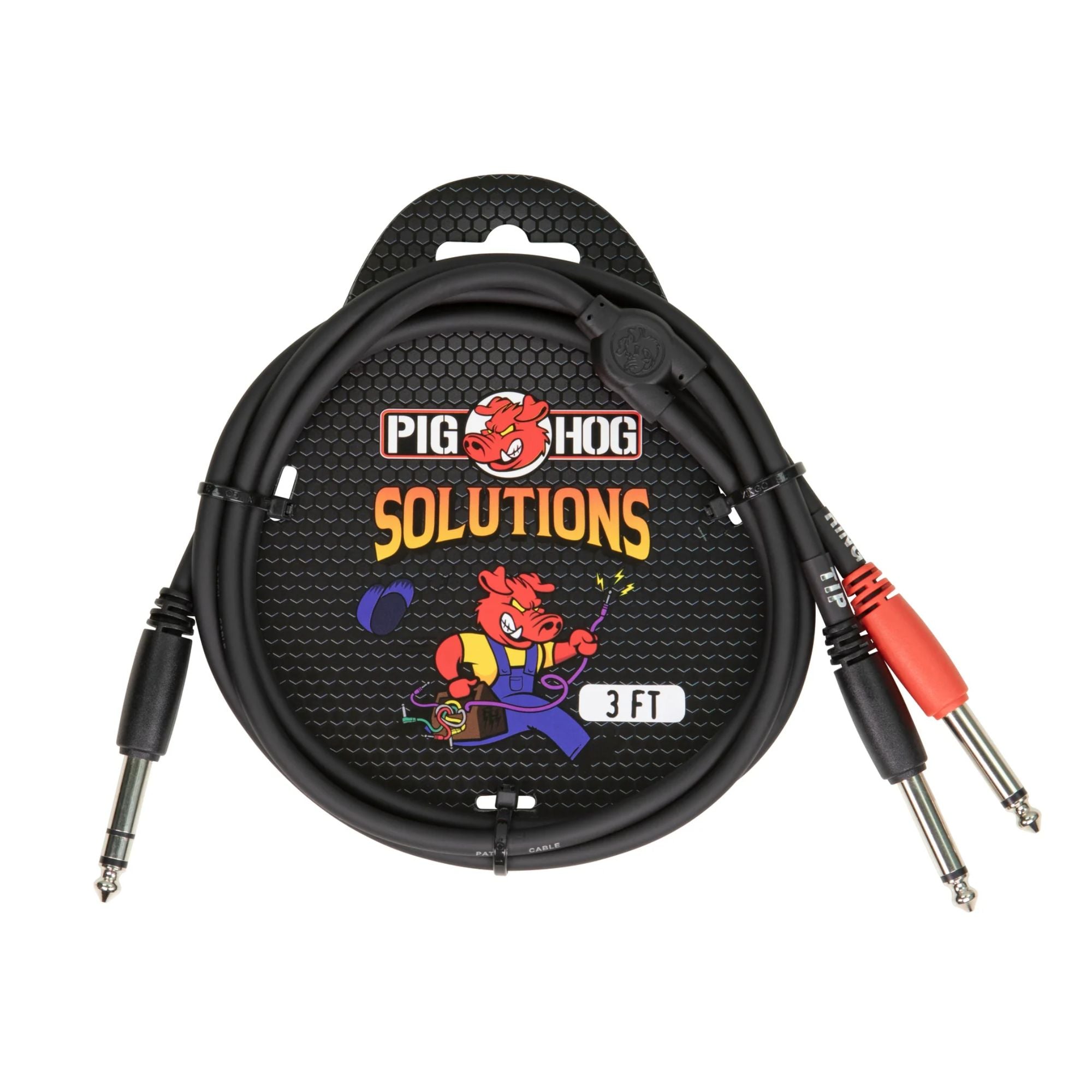 Pighog 3ft TRS(M)-Dual 1/4" Insert Cable