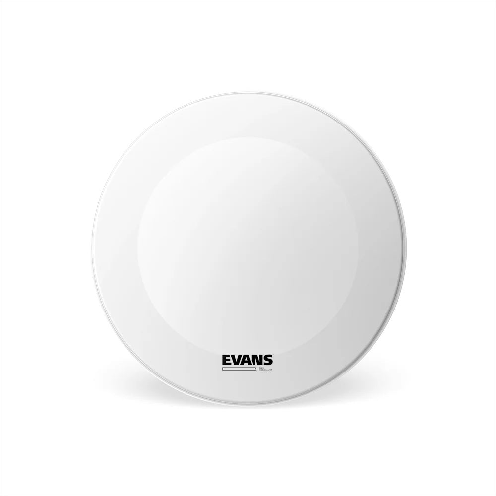 Evans EQ3 Resonant Coated White Bass Drum Head No Port 20 Inch (Open Box)
