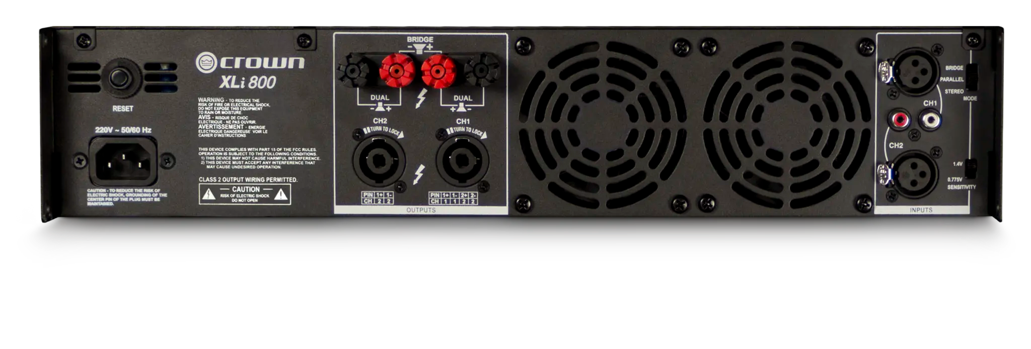 Crown XLI800 Two-Channel 300W 4ohm Power Amplifier - *OPEN BOX*