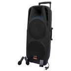 E-Lektron EL225 Dual 10 Portable PA System with 2 Wireless Microphones and Bluetooth - OPEN BOX