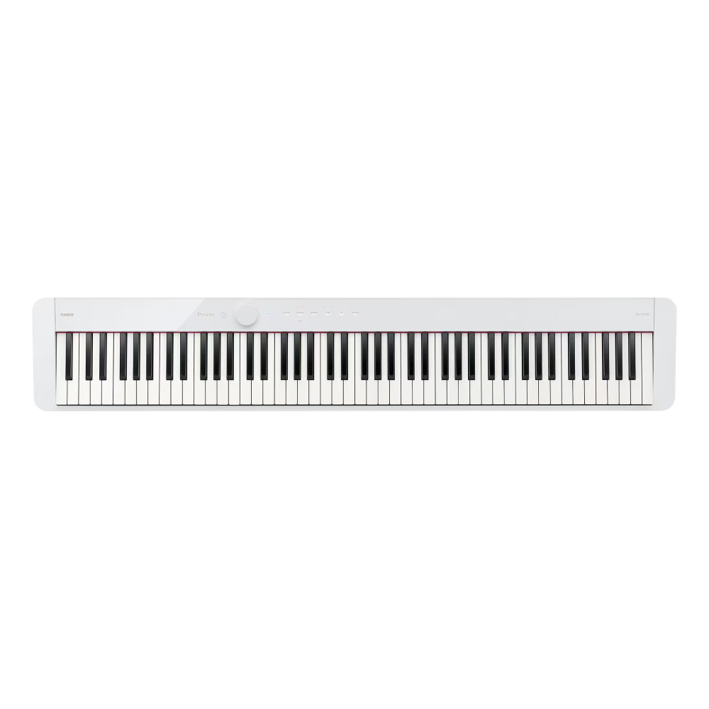 Casio Privia PX-S1100 Slimline Portable Digital Piano Bundle with Stand and Pedals - White - (B-STOCK)