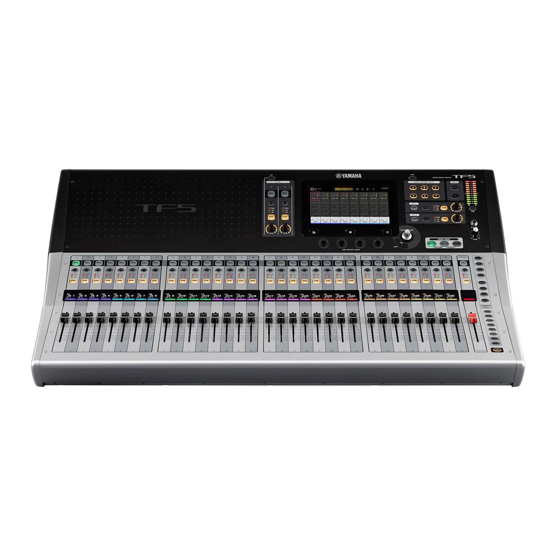 Yamaha TF5 32ch Digital Mixing Console with NY64-D Dante Audio Interface Card - EX DEMO
