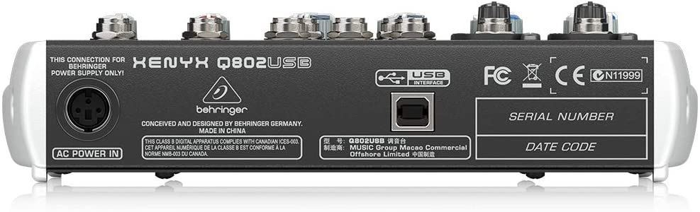 Behringer Xenyx Q802USB Mixer - Open Box