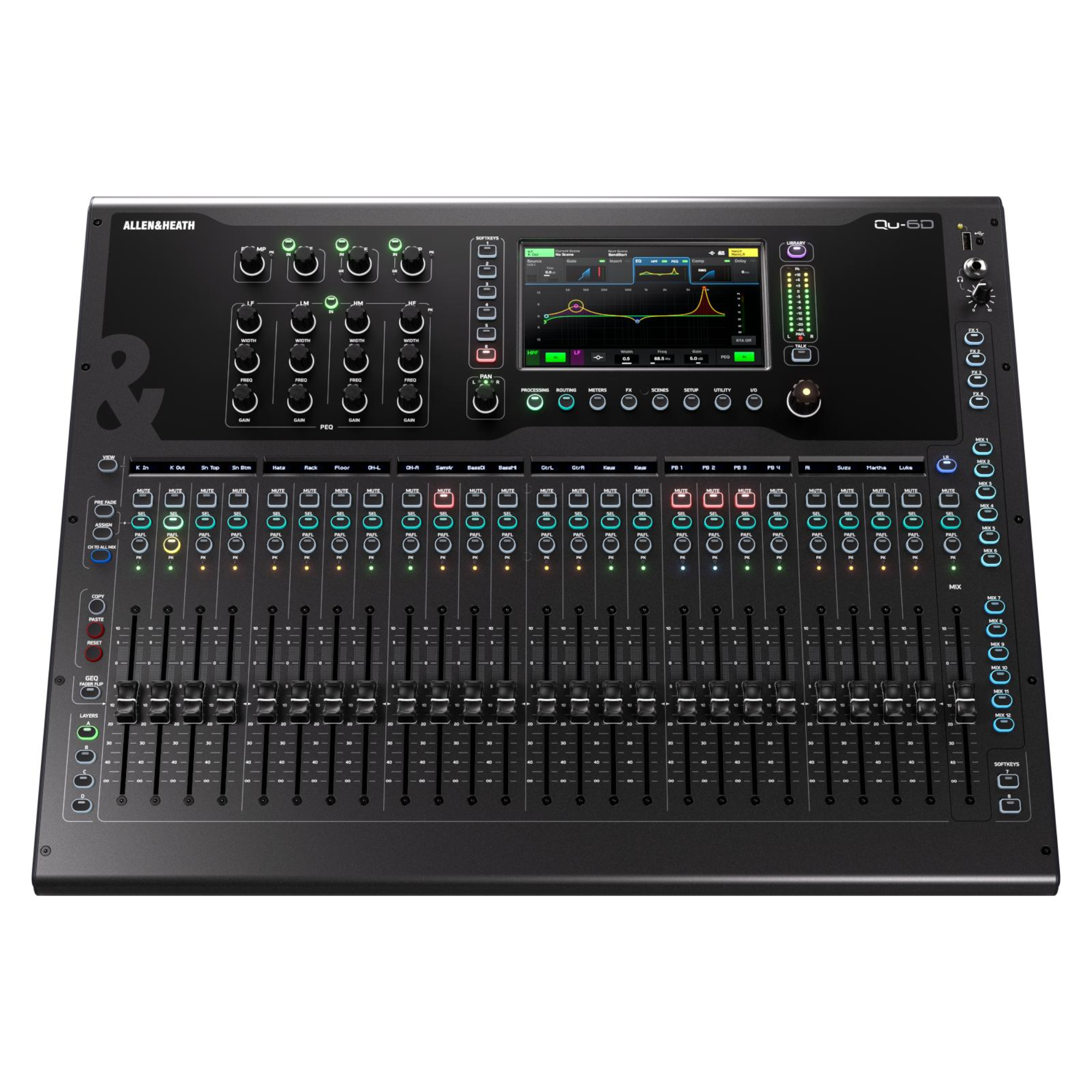 Allen & Heath QU-6D Digital Mixing Console w/Dante