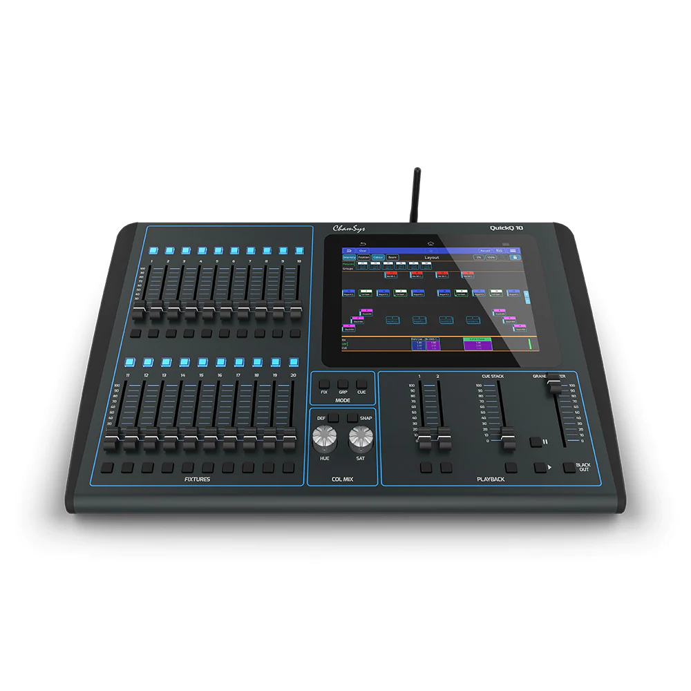 Chamsys Quick Q 10 512 Channel DMX Console 20 Multi-function
