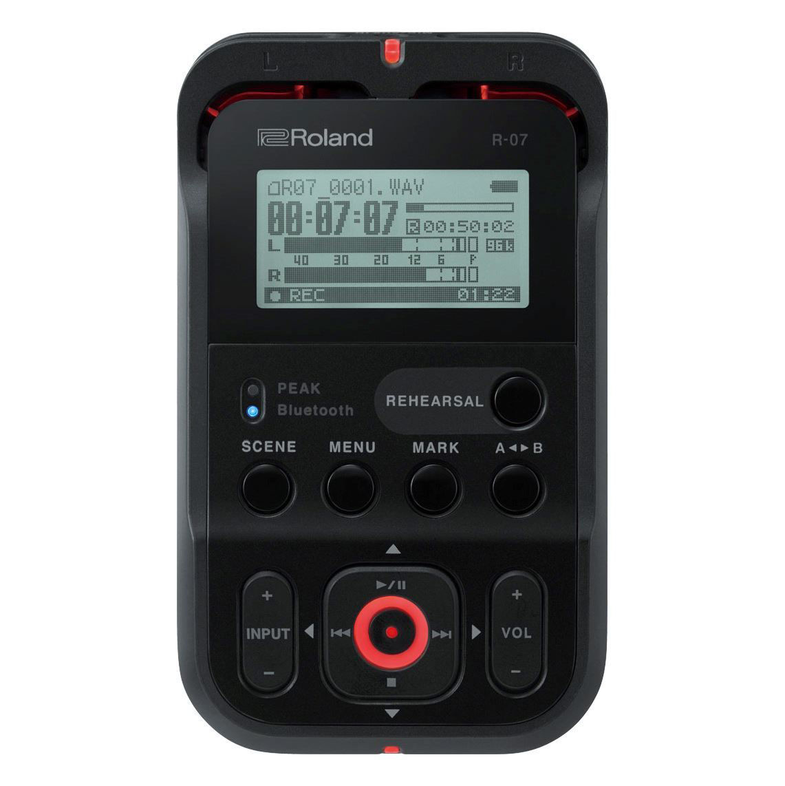 Roland R-07 Portable Recorder in Black