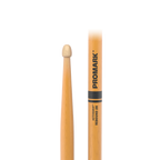 ProMark Rebound 2B ActiveGrip drumsticks with hickory shaft and acorn tips, designed for durability and control.